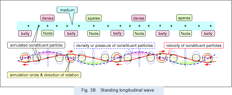 �@ 
,Fig. 3B�@Standing longitudinal wave